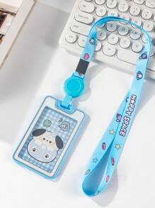 Dual-Sed Transparent Expandable Retractable With Zipper Case Suitable For Work Card Bank Card Bus Card Employee Name Badge Christmas Gift Thanksgiving Card Holder Wallet Business Card Holder Credit Card Holder Teacher Lanyard With Id Holder Card Holder Women For Women For Men Card Wallet - White - View 12