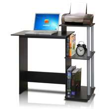 HOMLUX Efficient Laptop Desk, Tablet Computer Desk, Computer Table, Mesa De Computadora, Desk Set For Studying, Solid Wood Desk, Student Table, Home Office Desk, Study Table, Home Office Table, Small Table For Bedroom - 黑/灰 - 查看 4