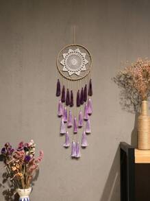 1件手工编织挂毯装饰，波西米亚风流苏捕梦网，家居/公寓墙面装饰，乔迁礼物，瑜伽/冥想室装饰，灵性空间墙饰（不含灯），家居装饰，房间装饰，生日/毕业礼物 - 彩色 - 查看 13