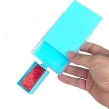 全新钻石画漏斗翻转钻石托盘，盒装钻石倾倒工具，适用于方形和圆形钻石 DIY 钻石筛选工具套装 - 彩色 - 查看 4