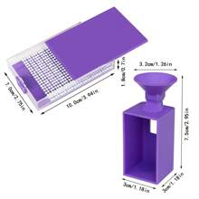 全新钻石画漏斗翻转钻石托盘，盒装钻石倾倒工具，适用于方形和圆形钻石 DIY 钻石筛选工具套装 - 彩色 - 查看 3