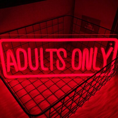 Insegna al neon per adulti solo per la parete, insegna al neon a LED per soli adulti sexy per bar, grotta maschile, insegna al neon da parete per donne, decorazione al neon per studio, segnaletica per spettacoli dal vivo, insegne al neon per decorazione da parete della camera da letto, decorazione per feste.