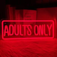 لافتة نيون للرجال فقط للحائط، لافتة إضاءة نيون LED للبالغين فقط، رمزية جنسية للبار والمنزل الذكوري، لافتة حائط نيون للنساء، ديكور لافتات الاستوديو، لوحة إضاءة نيون للعرض المباشر، لافتات نيون لديكور غرفة النوم، ديكور الحفلات - أحمر - مشاهدة 7