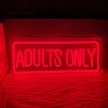 لافتة نيون للرجال فقط للحائط، لافتة إضاءة نيون LED للبالغين فقط، رمزية جنسية للبار والمنزل الذكوري، لافتة حائط نيون للنساء، ديكور لافتات الاستوديو، لوحة إضاءة نيون للعرض المباشر، لافتات نيون لديكور غرفة النوم، ديكور الحفلات - أحمر - مشاهدة 8