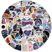 50PCS Acotar Merch Acotar Gifts Acotar Stickers Sarah J Maas Merch Acotar Poster Acotar Decor Aesthetic Stickers Vinyl Waterproof Stickers For Water Bottle,Computer,Laptop,Phone,Luggage,Notebook,Xaden Riorson,Witchcraft,Notebooks,Acotar,Acotar Stickers,Sarah J Maas