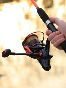 SOUGAYILANG Carp Spinning Fishing Reel 5.5:1/4.7:1 Gear Ratio 13+1 Stainless Steel BB Bait Feeder - Red - View 11