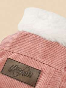 1 chiếc áo khoác cho chó, áo khoác chống gió, giữ ấm, lót nhiệt cho chó mèo nhỏ sử dụng vào mùa thu/đông - Xám - Xem 6