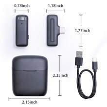 microfono inalambrico,wireless microphone,Cómodo micrófono para facilitar su uso - Multicolor - Ver 2