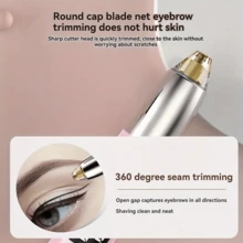 Portable Electric Rechargeable Face Eyebrow Trimmer Epilator Pen -BA1401 - 粉色 - 查看 4