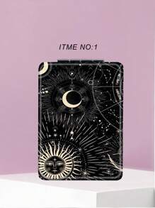 1 chiếc Gương trang điểm cầm tay Constellation Goddess Series, Gương cầm tay siêu mỏng nhẹ có thể gập lại tiện lợi. Thép không gỉ chất lượng mạ bạc, Khung mạ điện nano, Chi tiết tinh tế Thích hợp cho nhiều dịp khác nhau và mọi người. Gương bỏ túi vuông có thể gập lại với các yếu tố Constellation Goddess cổ điển. - Nhiều màu - Xem 10