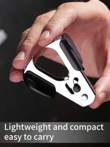 1 迷你办公起钉器便携式起钉器订书机办公学生文具装订学生起钉器返校、返校、学校用品 - 黑色 - 查看 6