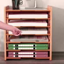 4TIER/7 TIER OFFICE FILING ORGANISER  TRAYS HOLDER A4 DOCUMENT PAPER STORAGE RACK - Multicolor - View 5