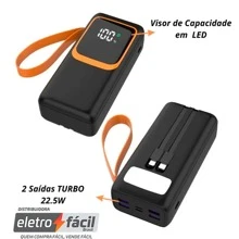 Portable Charger Power Bank 30,000 Turbo 22.5W Digital A'GOLD/Peining - White - View 5