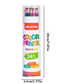 12/24/48 支桶装油性彩色铅笔，适合学龄前儿童和学生绘画 - 彩色 - 查看 7
