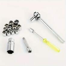 1 Set Socket Wrench 40 Pieces Tool Set For Car Bicycle Motorcycle Repair Multifunction Ratchet Wrench Combination Set Tool Box Socket Wrenches - Multicolor - View 5