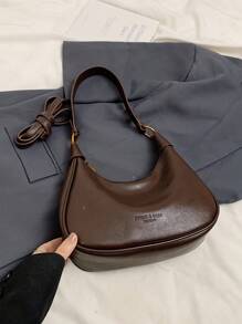 女士复古蜡染皮革迷你手提包，休闲斜挎单肩包，秋冬 - 咖啡棕 - 查看 7