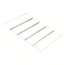 1 件亚克力透明调味品架收纳架，可折叠厨房桌面收纳架，家居浴室装饰浴室收纳架，秋季装饰化妆品收纳架，返校 - 彩色 - 查看 6