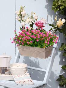 5 件粉色仿真花 - 桉树山茶花、婚礼派对装饰、家庭客厅餐桌装饰、假植物、秋季装饰、房间、书桌、花园装饰、房间装饰用品 - 粉色 - 查看 3