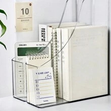 1 Piece Acrylic Desktop File Organizer - Organizer Rack, Clear Plastic Magazine Rack For Desk Storage And Organization - Multicolor - View 7