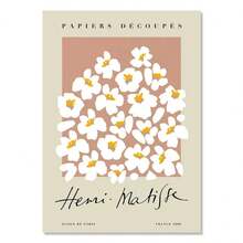 1 件花卉市场马蒂斯墙面艺术帆布画北欧海报和印刷品抽象植物墙画适用于客厅装饰无框架 - 彩色 - 查看 14