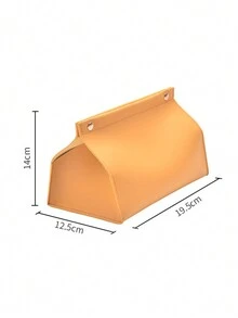 1 件 PU 皮革纸巾盒，简易书桌或客厅纸巾架，家用餐巾收纳 - 彩色 - 查看 3