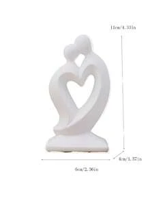 1 bức tượng cặp đôi hiện đại tối giản, đồ trang trí điêu khắc sáng tạo cho phòng khách, tủ TV, quà cưới, quà tặng ngày lễ tình nhân - nhiều màu - Xem 14
