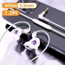 入耳式耳塞 高品质耳机 2 种颜色可选 内置麦克风 入耳式有线耳机 适用于手机电脑耳机 兼容 Apple iPhone、iPad、笔记本电脑，适用于 IOS/Android 用户，适合家人、朋友、儿童、生日、圣诞节、冬季、节日的礼物 简约美观且佩戴舒适，享受清晰的音频与麦克风功能，适用于手机电脑的运动耳机 - 彩色 - 查看 13