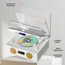 Desktop Portable CD Player With Wireless App & Remote Control, Supports CD/CD-R/CD-RW/MP3/WAV Formats, Perfect Gift For Boys, Girls, Co-Workers, Friends And Family