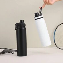 1個個性化27盎司不銹鋼太空杯，便攜式水瓶公司名稱+標誌圖案定制杯，定制圖案個人姓名夏季運動冷絕緣杯禮物節日祝福禮物 - 藍色 - 查看 5