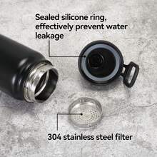 1個個性化27盎司不銹鋼太空杯，便攜式水瓶公司名稱+標誌圖案定制杯，定制圖案個人姓名夏季運動冷絕緣杯禮物節日祝福禮物 - 藍色 - 查看 8