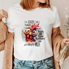 1/2/3 piezas Pegatinas divertidas de gallo transferibles por calor - Pegatinas de vinilo lavables de colores para personalizar camisetas, almohadas, vaqueros y mochilas DIY