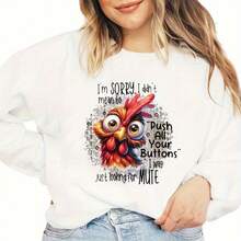 1/2/3 piezas Pegatinas divertidas de gallo transferibles por calor - Pegatinas de vinilo lavables de colores para personalizar camisetas, almohadas, vaqueros y mochilas DIY