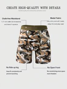 Set de 10 pantalones cortos para hombre de colores aleatorios, con diseños de moda, transpirables y cómodos, calzoncillos tipo bóxer largos para deportes/ciclismo