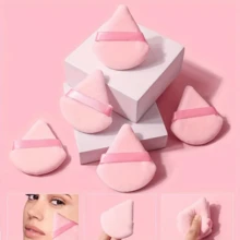2/5 件装新款植绒三角植绒粉扑，亮色双面植绒，不扎人 - 彩色 - 查看 18