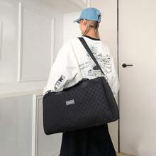 1 件大容量运动旅行手提包，防水干湿分离健身房瑜伽行李袋 - 黑色 - 黑色 - 查看 1