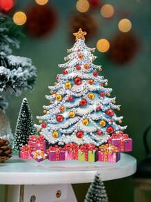 DIY 5D Diamond Painting, Handcrafted Artwork, Crystal Diamond Made Tree Ornament, Home & Bar Table Decoration, Holiday Decor, & Themed Decoration Best Gifts Birthday Home Decor Christmas Decorations Room Decor Christmas Winter Christmas Decorations Home Christmas Gifts Christmas Decor