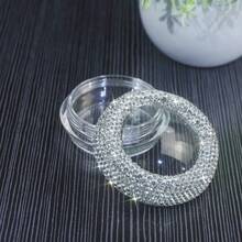 1PCBling Bling 白钻胶囊瓶，旅行便携迷你药盒，亚克力胶囊瓶，美容霜化妆品包装瓶，闪亮收纳盒，适用于美容院、家庭、酒店等场所 - 多色 - 查看 11