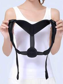 健身胸肌背部好开肩带 - 黑色 - 查看 2