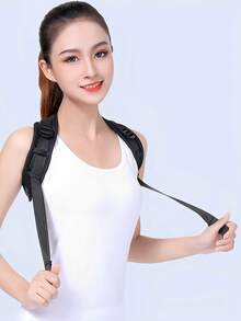 健身胸肌背部好开肩带 - 黑色 - 查看 8