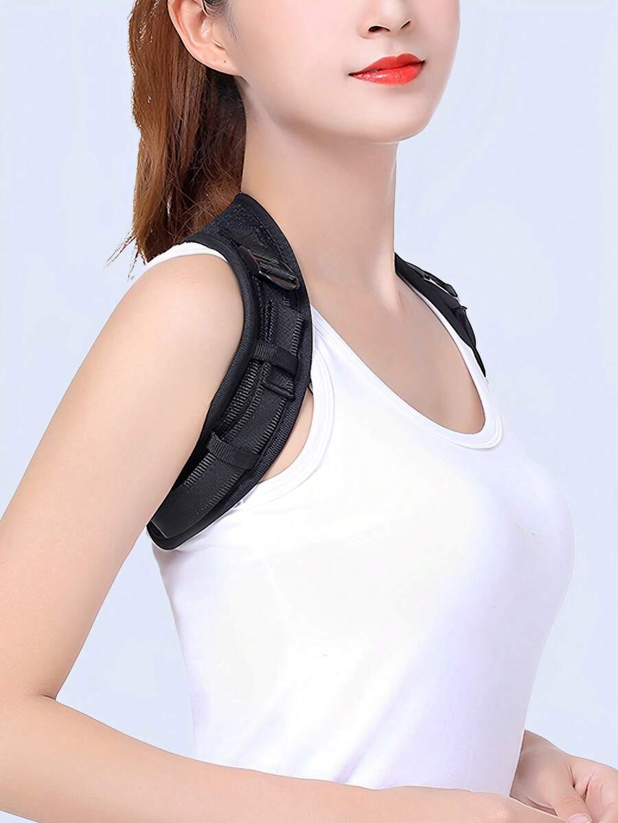 健身胸肌背部好开肩带 - 黑色 - 查看 1