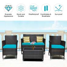 Outdoor Table & Chair Sets - Camel - View 3
