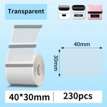 Thermal Sticker Paper Thermal Paper Label Maker Paper Label For Small Business Multi-Purpose For M110 M221 M200 M220 Printer Multisize 30/40/50/80mm Black On White Thermal Label Printer Stickers Pocket Labeling Maker - Multicolor - View 11