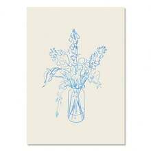 1 件抽象线条柠檬花瓶几何北欧海报墙壁艺术印刷帆布画墙画适用于客厅装饰无框架 - 彩色 - 查看 17