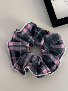 1 件格子发圈，高弹性耐用发带，适合马尾辫，不会损坏头发 - 彩色 - 查看 7