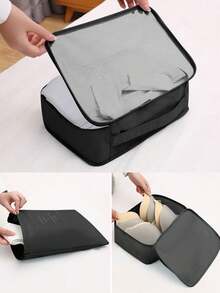 9 件旅行收纳套装：化妆刷袋、化妆包、护肤品收纳袋、大容量服装收纳袋、多功能拉链袋、手提包、旅行包、网袋、鞋袋、瓶袋、束口袋、储物袋、内衣收纳袋 - 彩色 - 查看 6