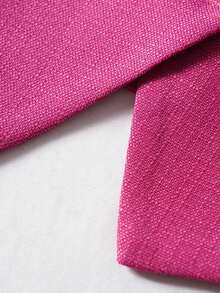Women Solid Color Vest, V-Neck Jacket, Spring Autumn Style, Fashionable Commuter, Female Garment Casual Summer - Hot Pink - View 5