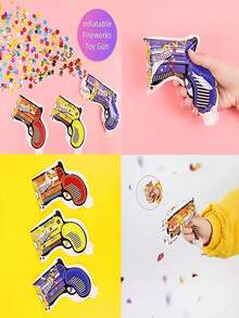 Party Popper - Bong bóng nhựa PVC rực rỡ, dùng để trang trí tiệc - Ý tưởng quà tặng Phục sinh độc đáo (Màu sắc được gửi ngẫu nhiên) - Nhiều màu - Xem 3