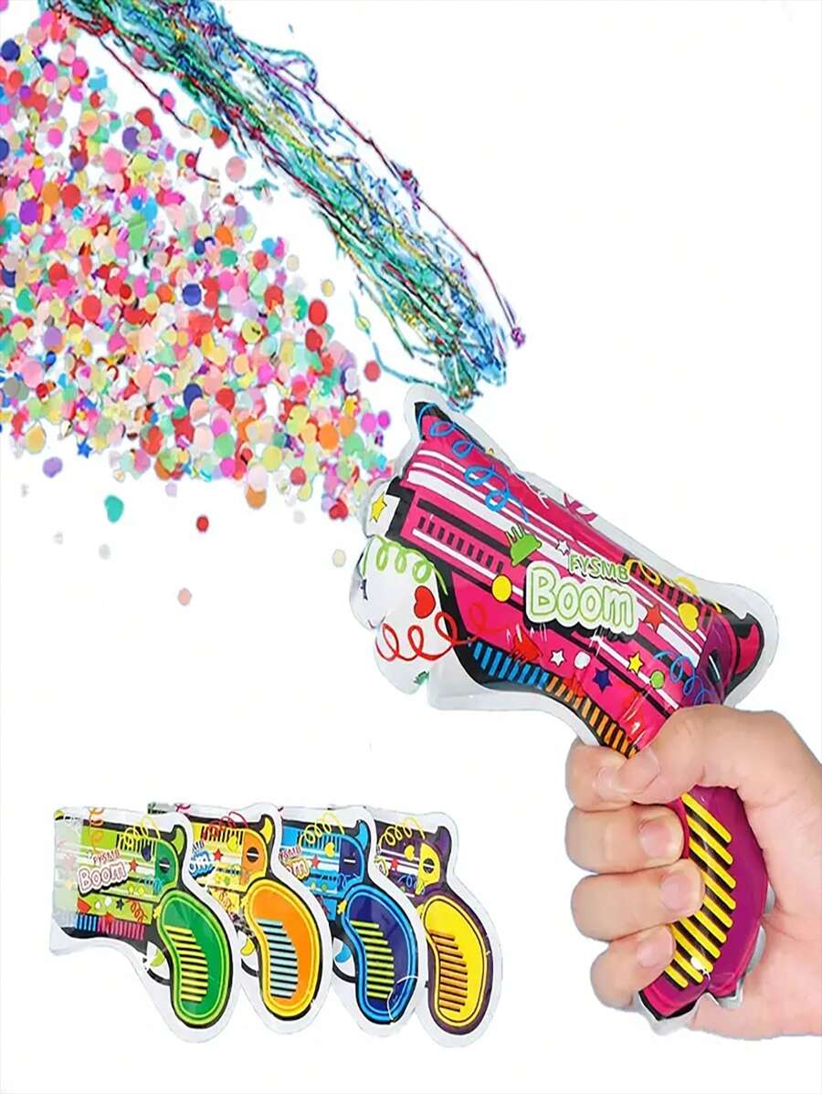 Party Popper - Bong bóng nhựa PVC rực rỡ, dùng để trang trí tiệc - Ý tưởng quà tặng Phục sinh độc đáo (Màu sắc được gửi ngẫu nhiên) - Nhiều màu - Xem 1