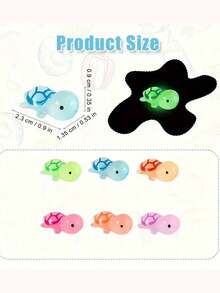 20 chú rùa biển mini 3D bằng nhựa phát sáng trong bóng tối, đồ trang trí thủ công bằng nhựa dễ thương, phụ kiện trang trí tự làm, phụ kiện mặt dây chuyền rùa biển nhỏ, đồ trang trí bể cá rùa biển thu nhỏ, tuyệt vời cho tiệc sinh nhật, lễ hội và đồ thủ công tự làm (màu sắc ngẫu nhiên) - nhiều màu - Xem 2