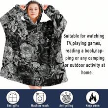 Áo hoodie mặc được cho nam nữ - Áo nỉ nỉ cỡ lớn - Có túi lớn và tay áo - Chăn ấm áp làm quà tặng sinh nhật cho người lớn Mèo - Nhiều màu - Xem 9